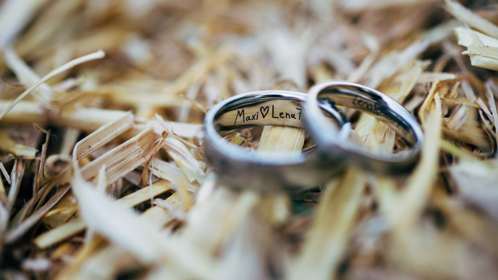 Detailaufnahme der Hochzeitsringe | Beruf und Profession des Freien Redners